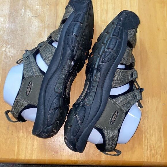 KEEN Newport H2 Sport Sandals Men\'s Olive Green Brown Leather Waterproof Size 9 main image 5